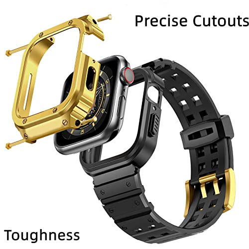 Metal iWatch Case 44mm/ 45mm Stainless Steel (gold) CAS SERIES