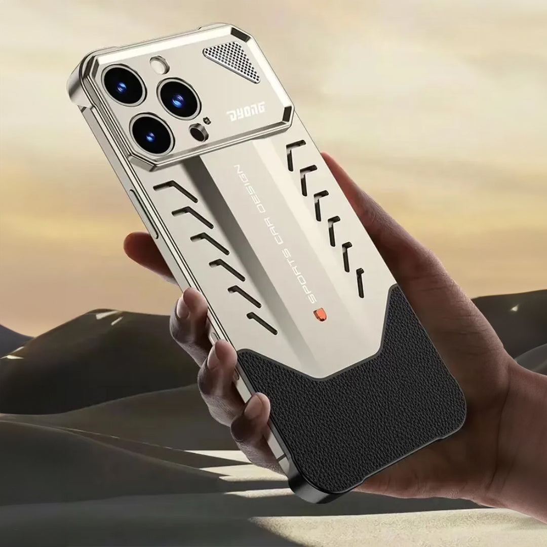 Supercar Design Metal Heat Dissipation iPhone Case