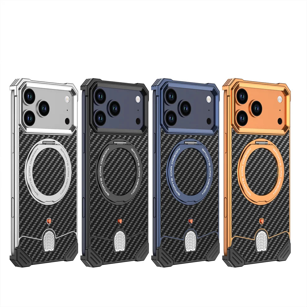 CarbonFiber Texture Hypercar Design Case For iPhone