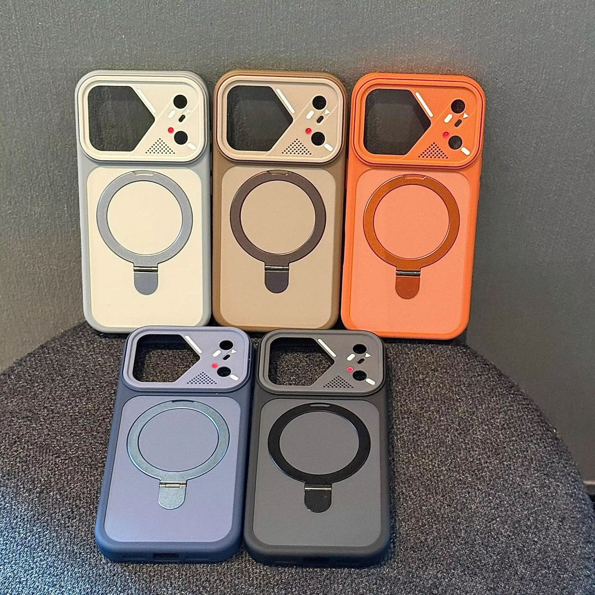 TPU Phone Case With Metal Ringstand for iPhone