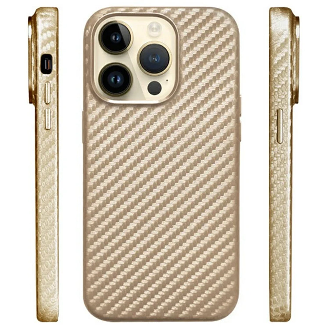 Desert Gold Carbon Fiber Texture iPhone Case