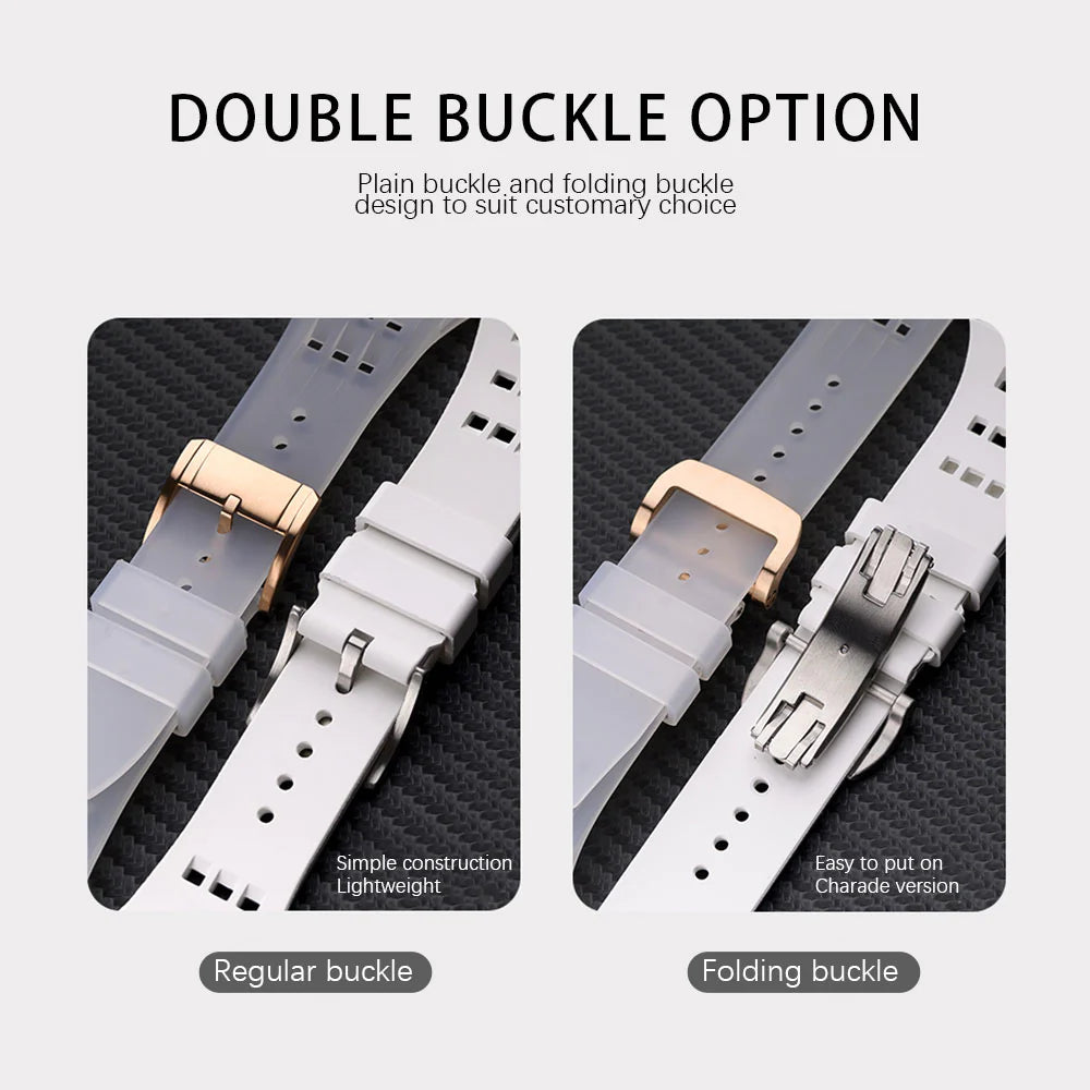 Luxury Modification Glacier Case With Transparent Straps For iWatch (49MM)