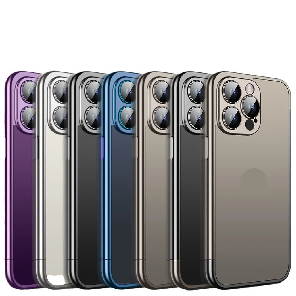 PC Electroplated Frame Case For iPhone