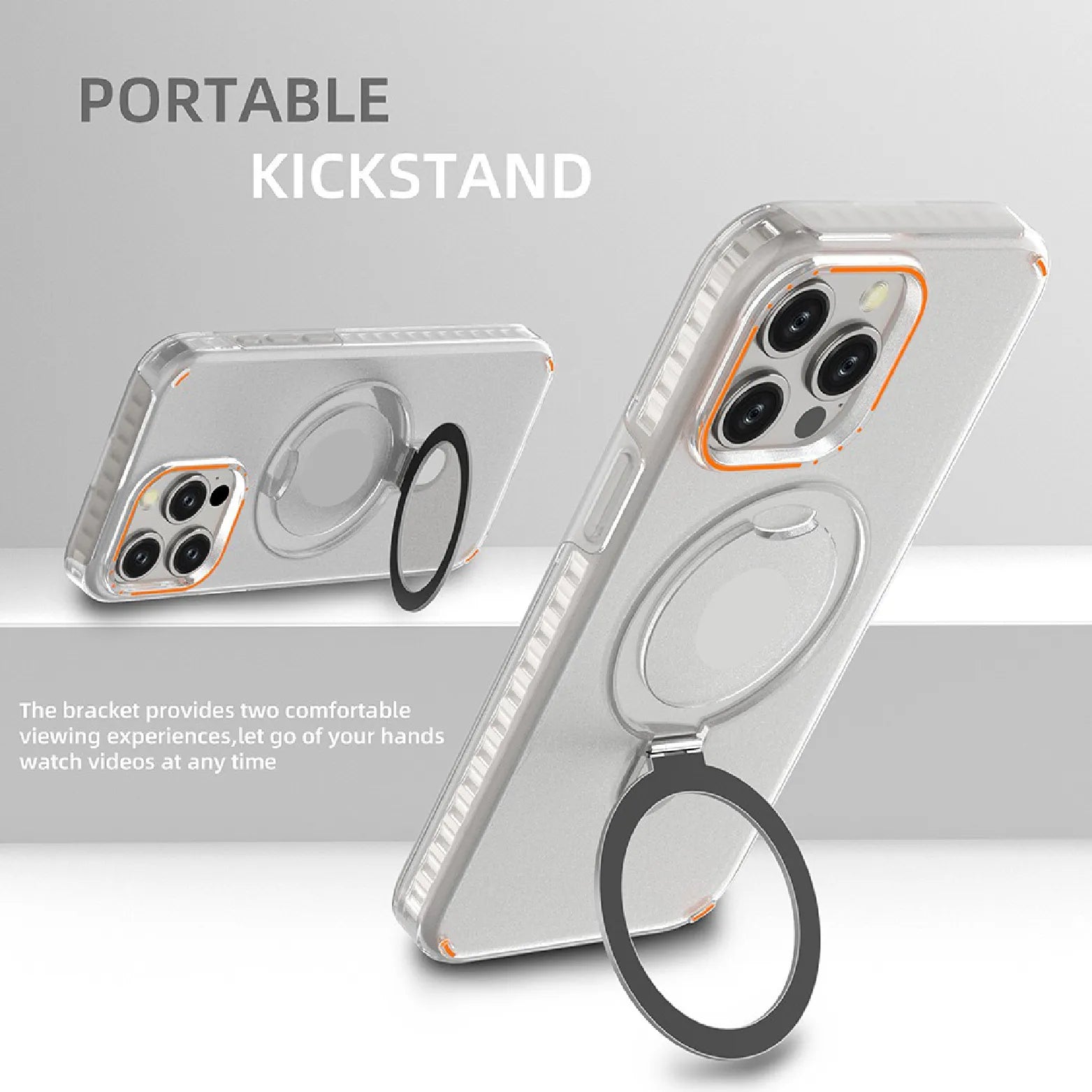 PC+TPU Clear Case For iPhone