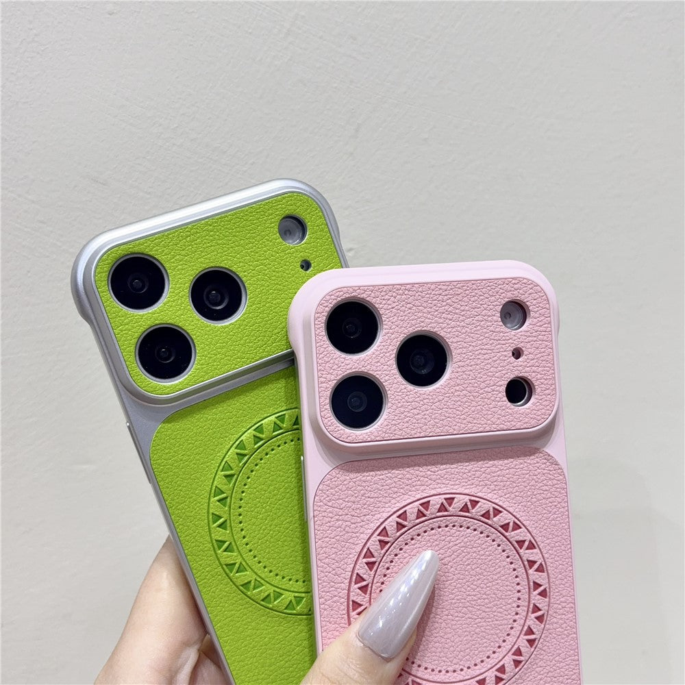 Borderless Litchi Texture PU Leather Case For iPhone