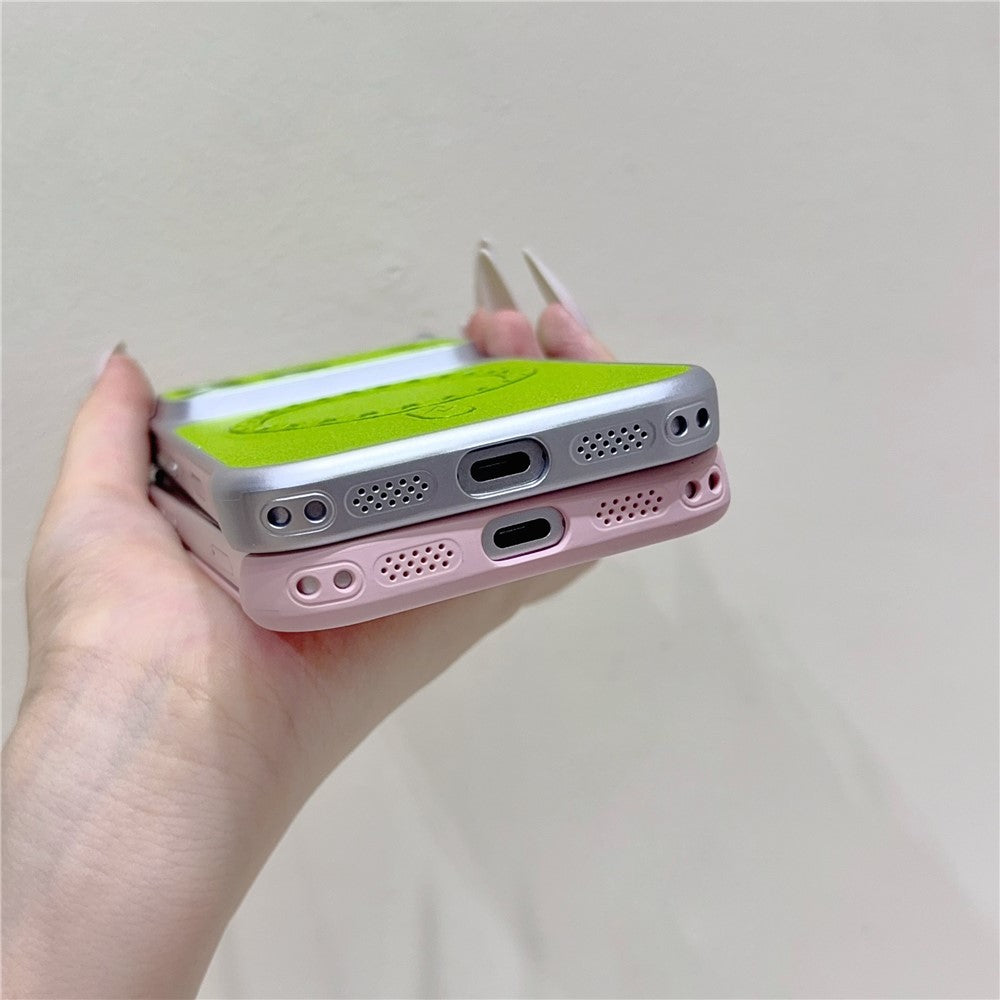 Borderless Litchi Texture PU Leather Case For iPhone