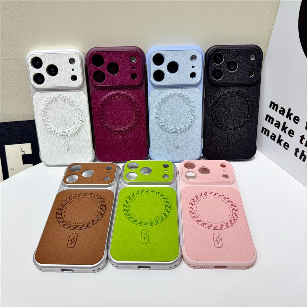 Borderless Litchi Texture PU Leather Case For iPhone