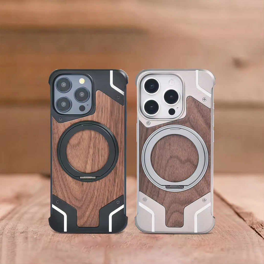 Metal + Wood iPhone Case