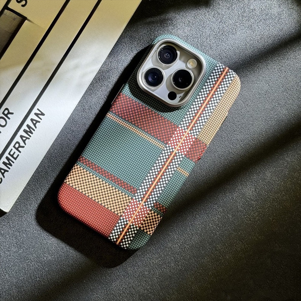 Colour Magnetic Carbon Fiber iPhone Case