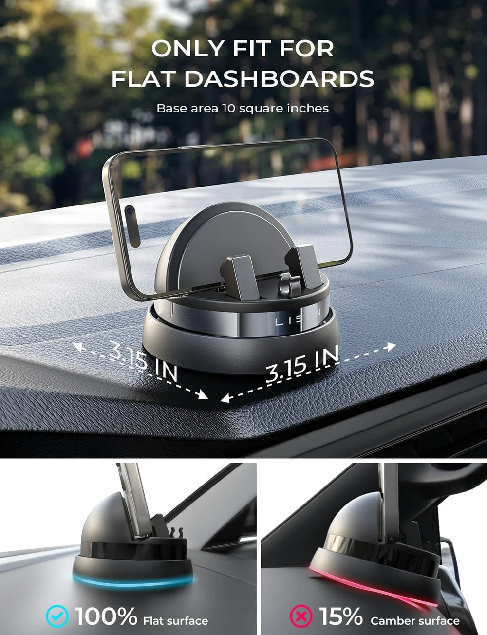 360° Rotatable Dashboard Car Phone Holder