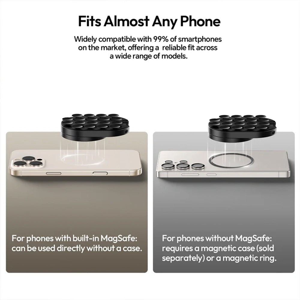 Auriglo MagLock Pro | 3-in-1 Magnetic Suction Cup Phone Mount