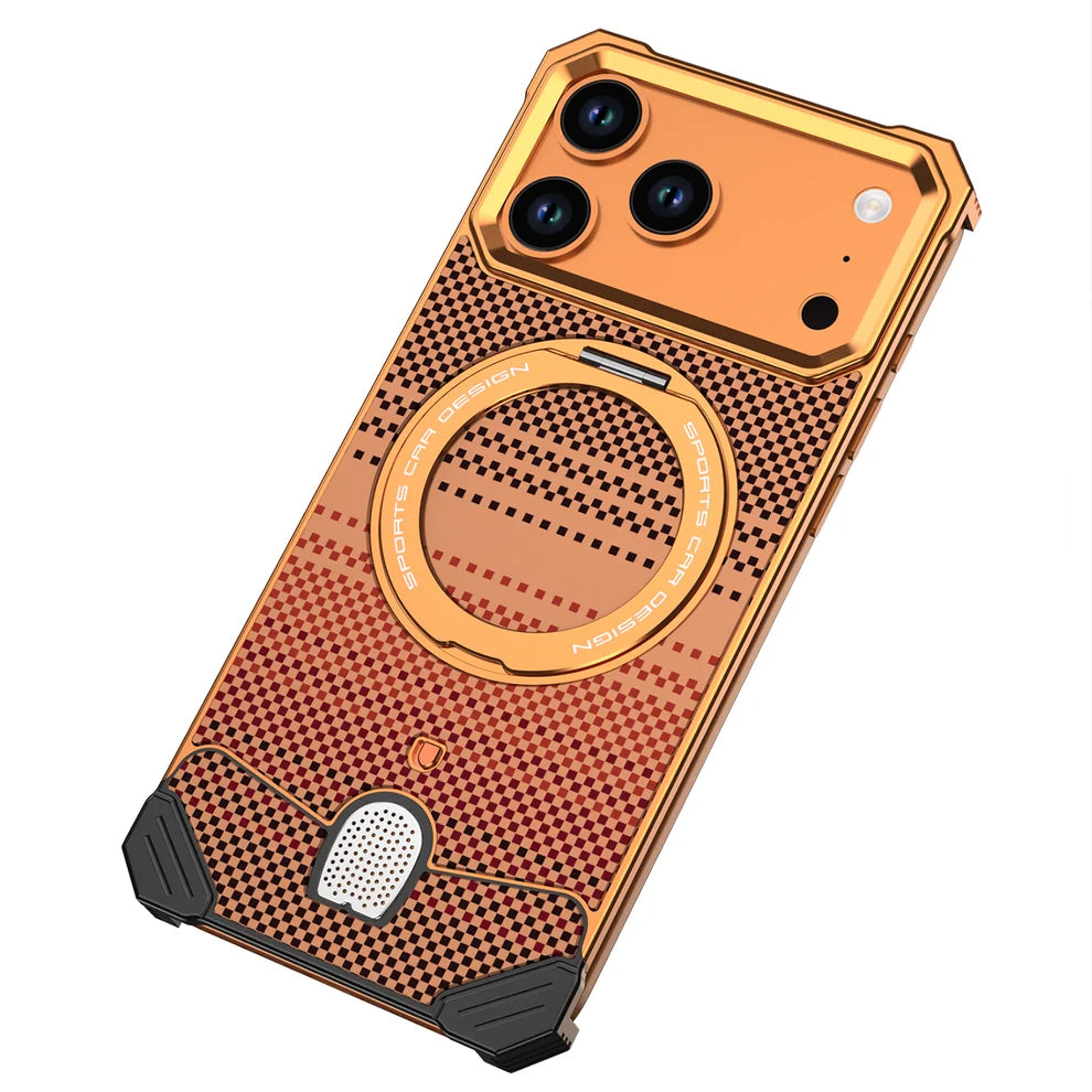 MetalKevlar Texture Hypercar Design Case For iPhone