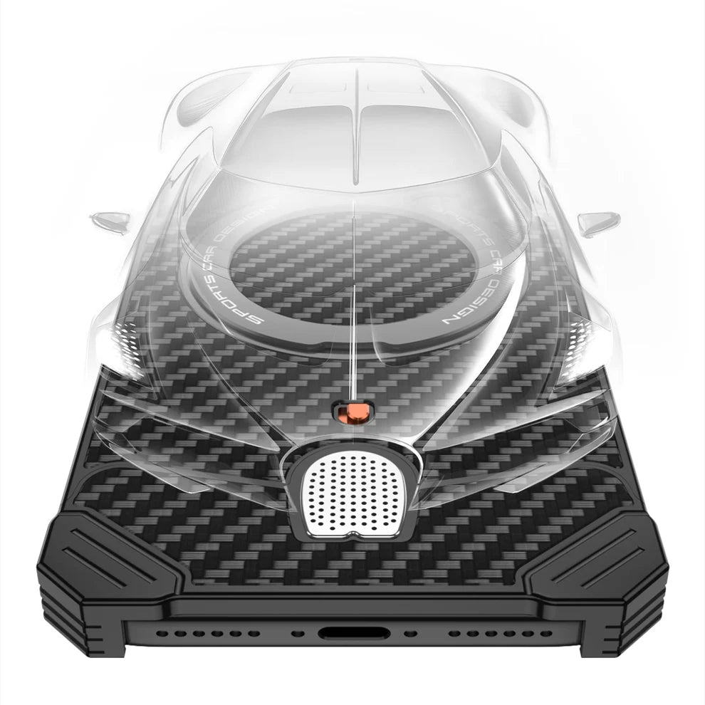 CarbonFiber Texture Hypercar Design Case For iPhone