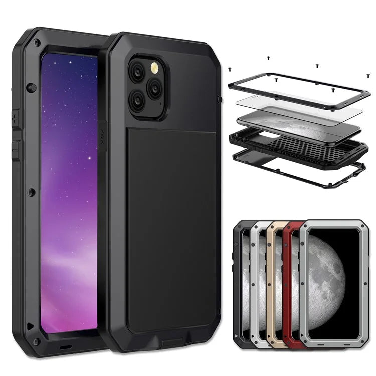 Tank Style Metal Case with Full Protection Shell for iPhone