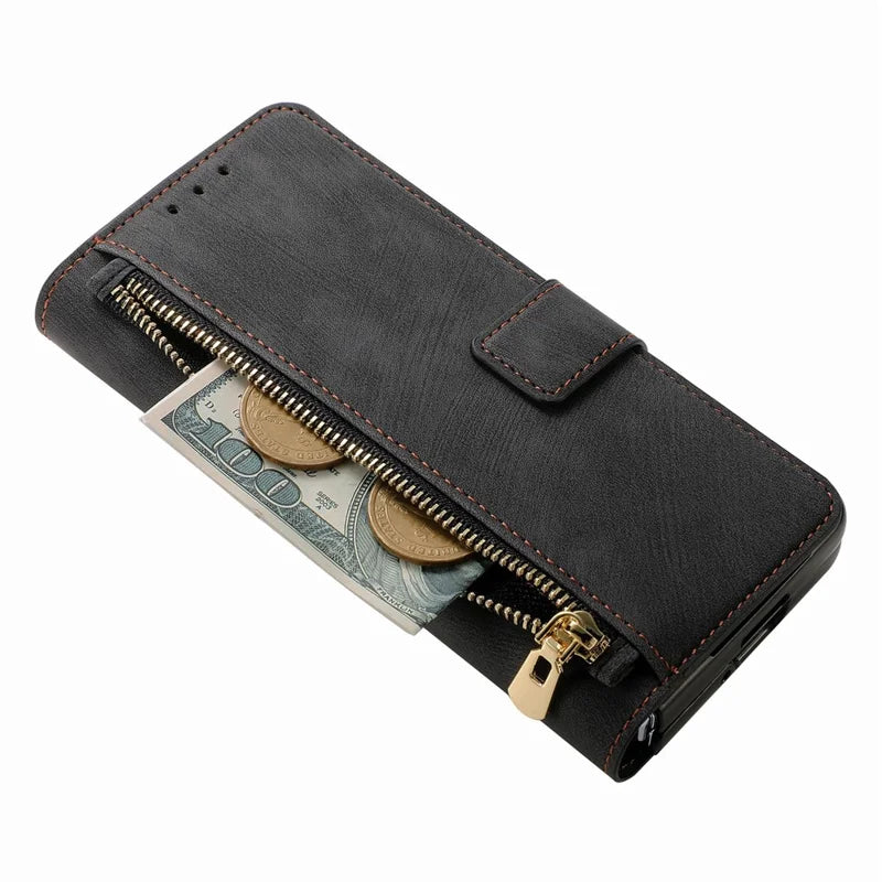 ZipperDetachable Flip Case For Samsung Fold