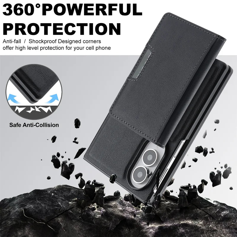 Bifold Card Holder Case For Samsung Fold