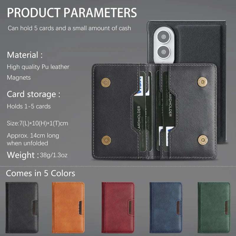 Bifold Card Holder Case For Samsung Fold