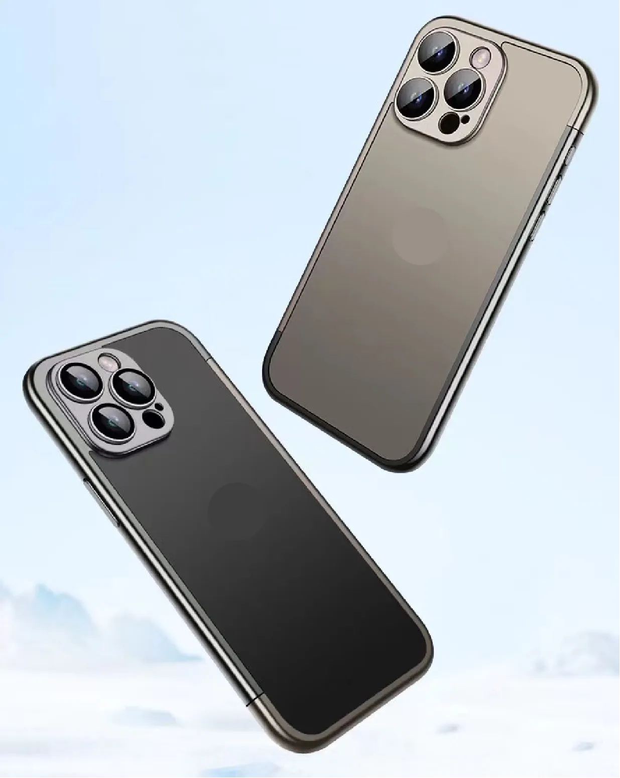 PC Electroplated Frame Case For iPhone