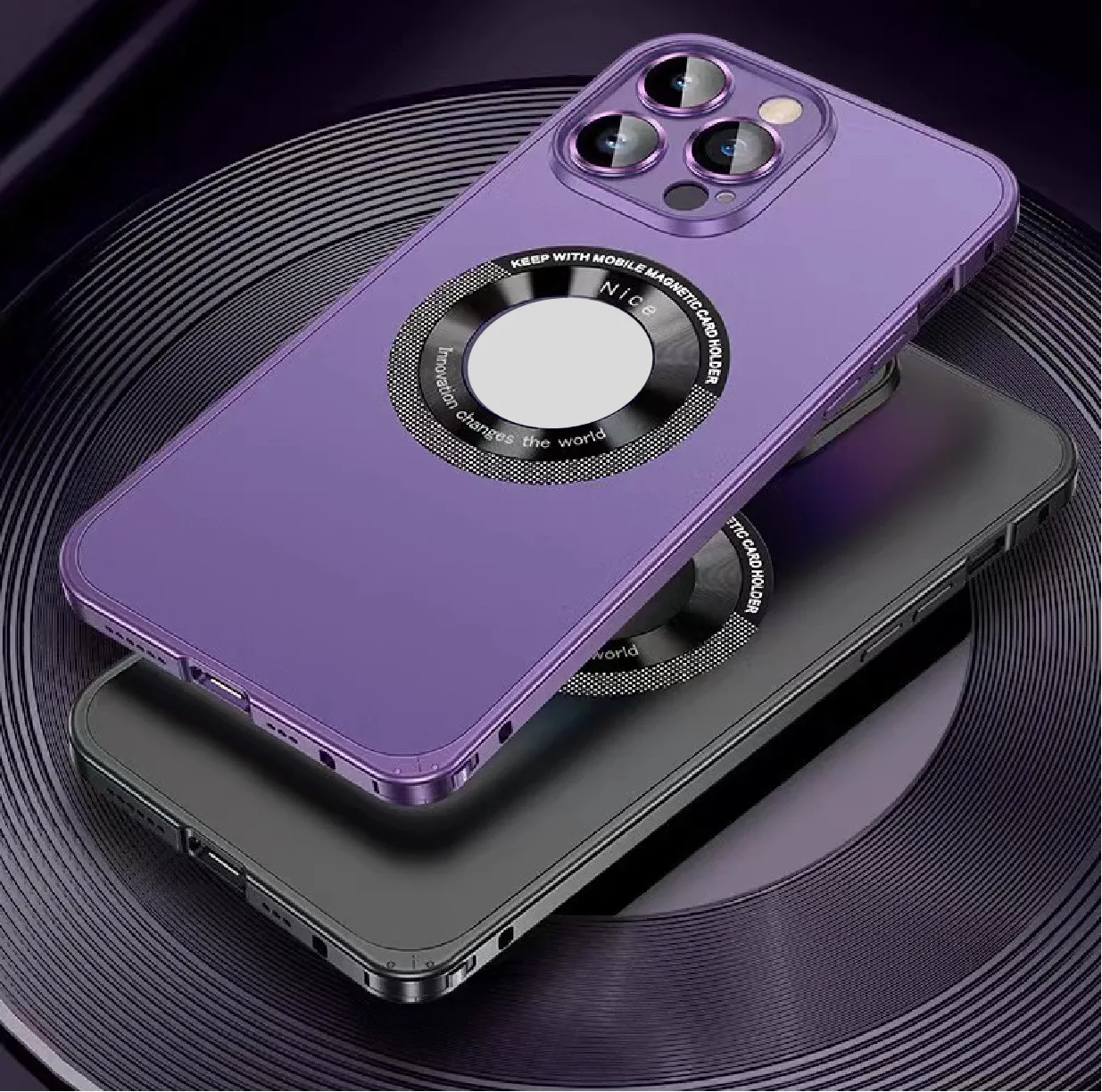Metal Hollow Magnetic Case For iPhone