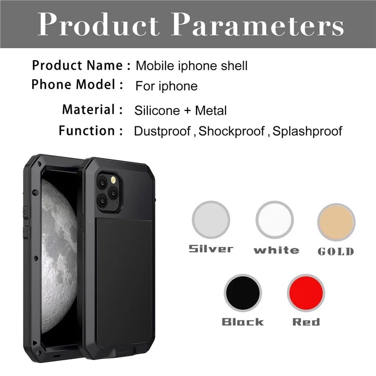 Tank Style Metal Case with Full Protection Shell for iPhone