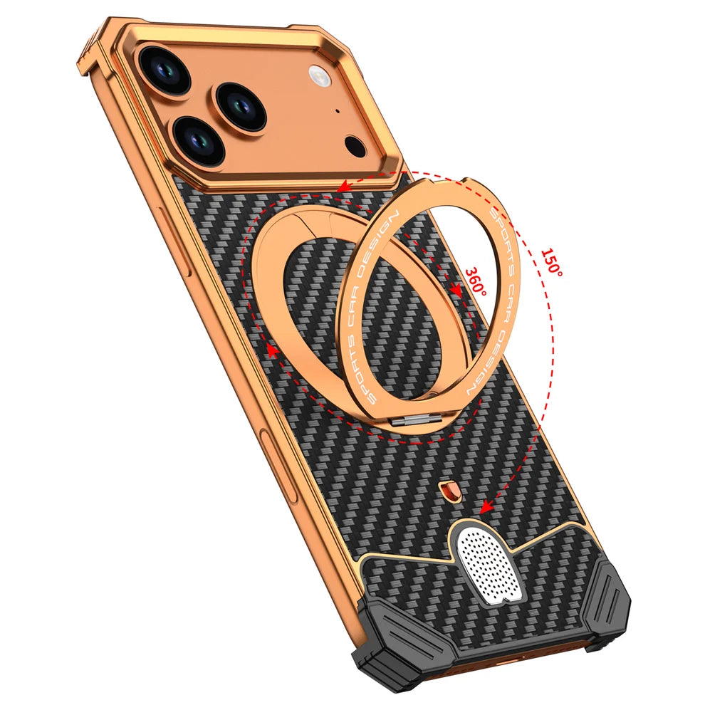 CarbonFiber Texture Hypercar Design Case For iPhone