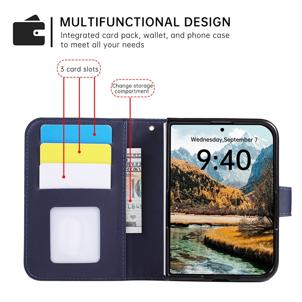 Magnetic Rhombus Leather Wallet Case For iPhone Duo