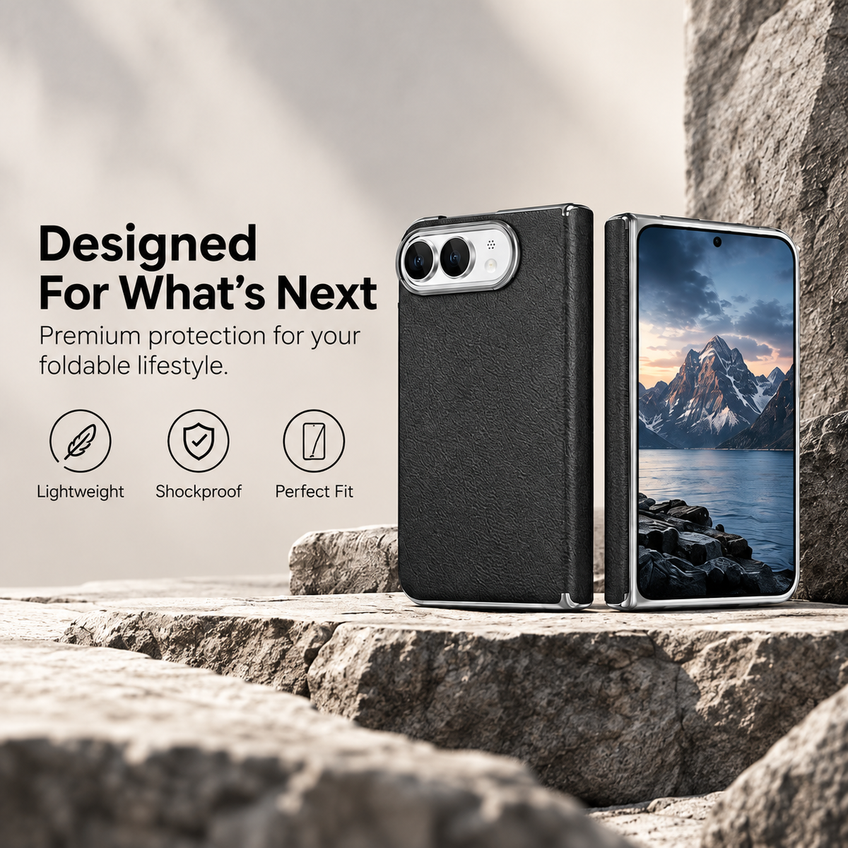 Hard PC PU Leather Case For iPhone Duo