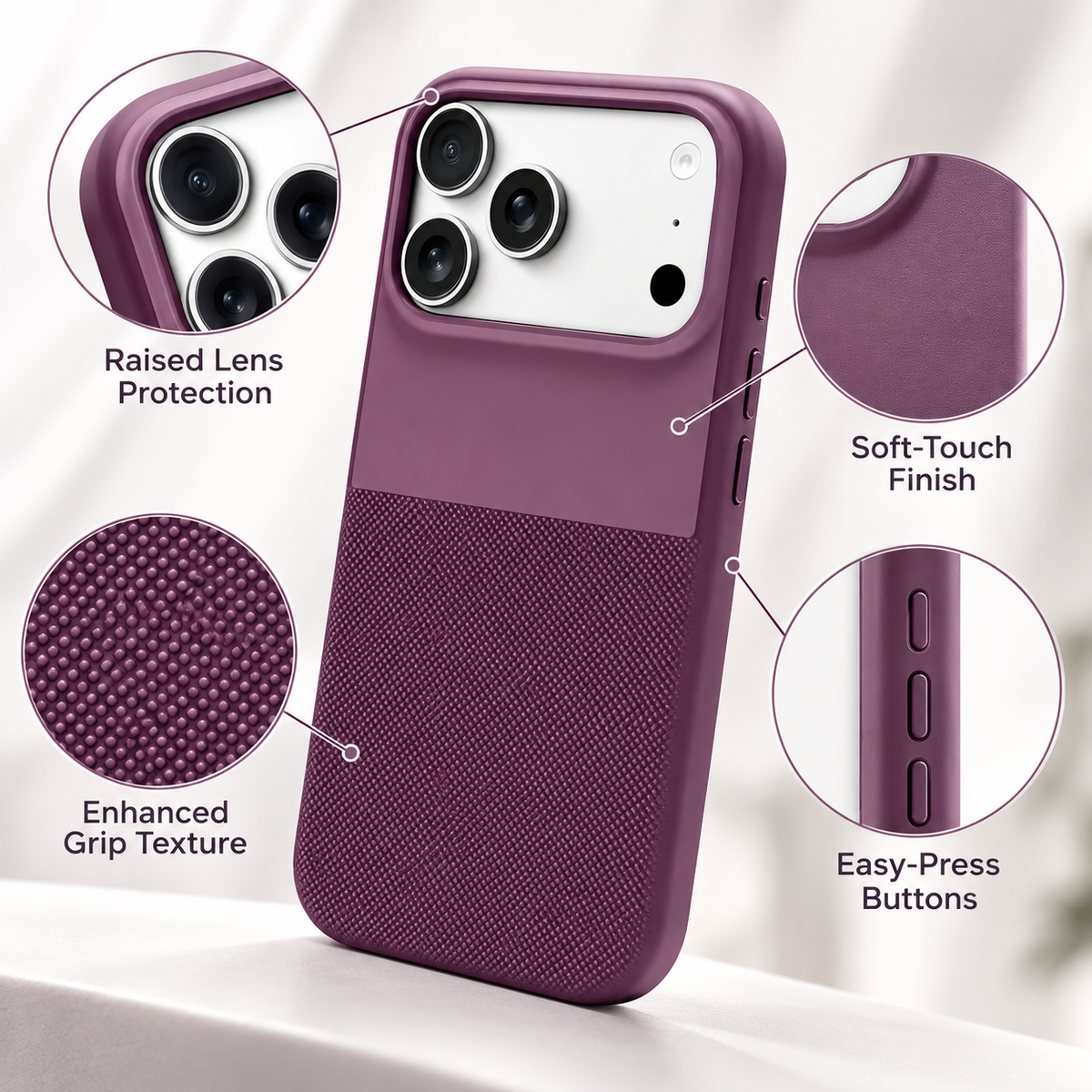 Hard Shell Protective TPU Phone Case