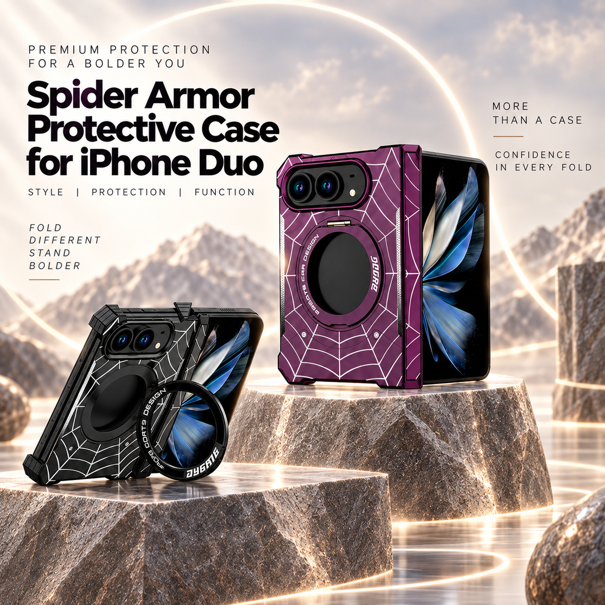 Spider Armor Protective Case for iPhone Duo