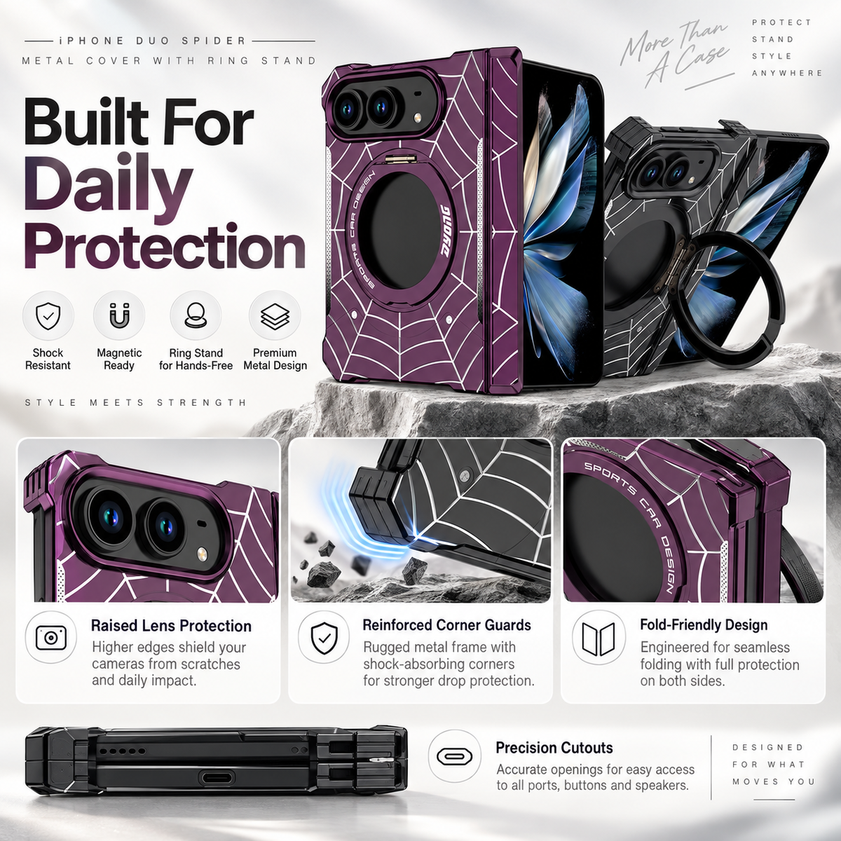 Spider Armor Protective Case for iPhone Duo