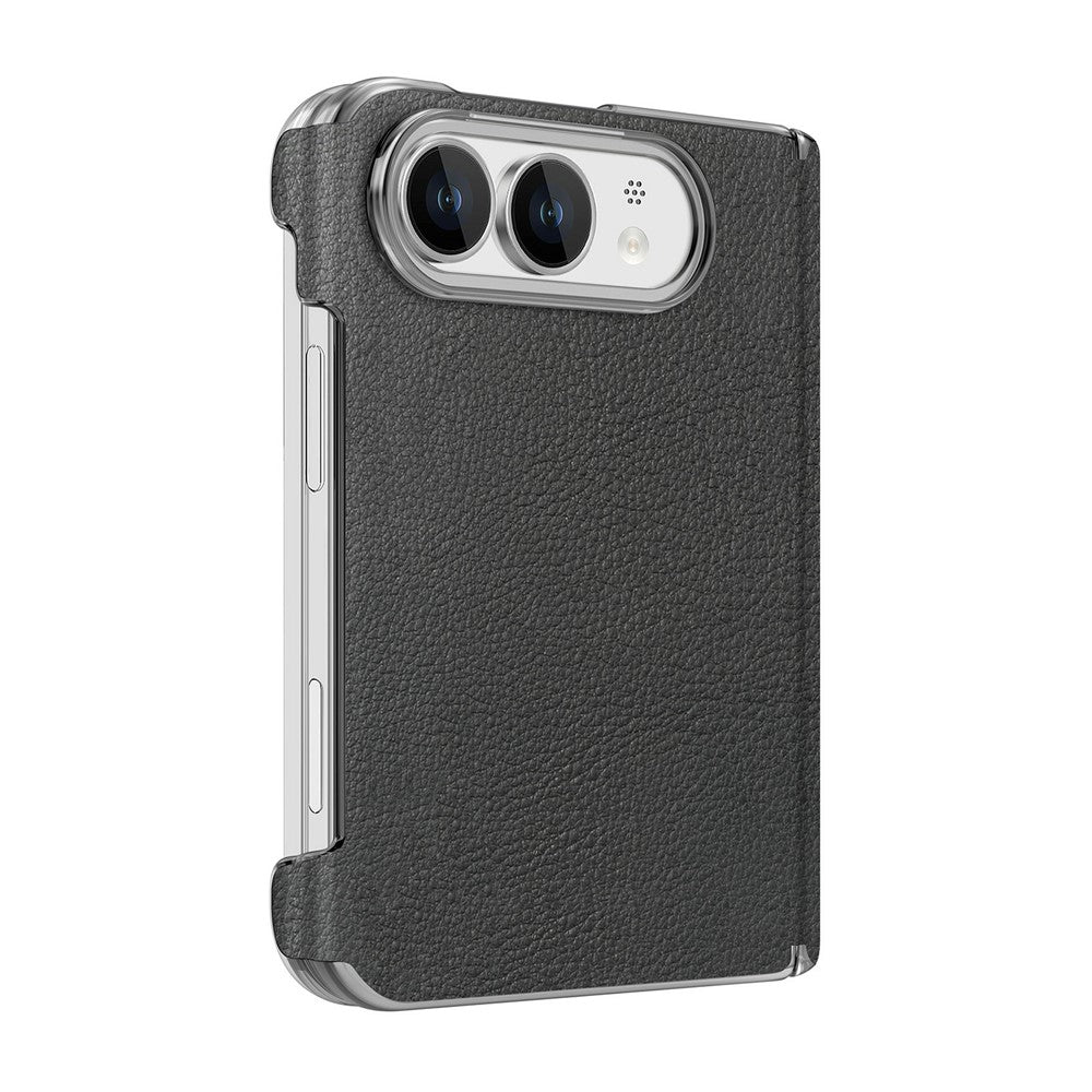 Hard PC PU Leather Case For iPhone Duo