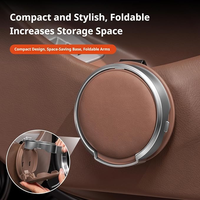 Compact Interior Car Door Cup & Bottle Holder