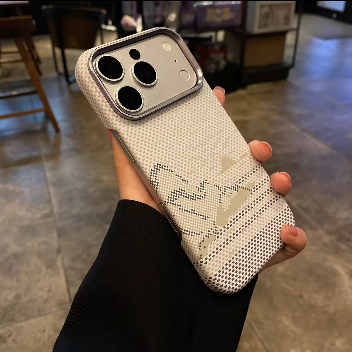 Textured Colour Magnetic Carbon Fiber Case for iPhone