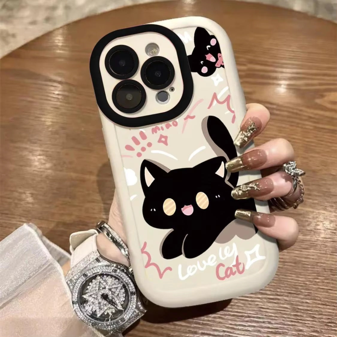 Lovely Cat Silicon Case For iPhone