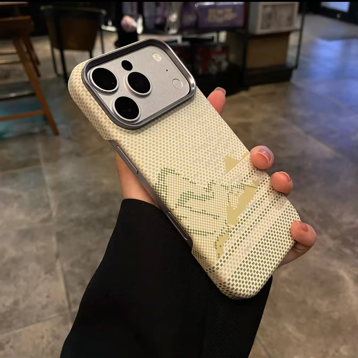 Textured Colour Magnetic Carbon Fiber Case for iPhone
