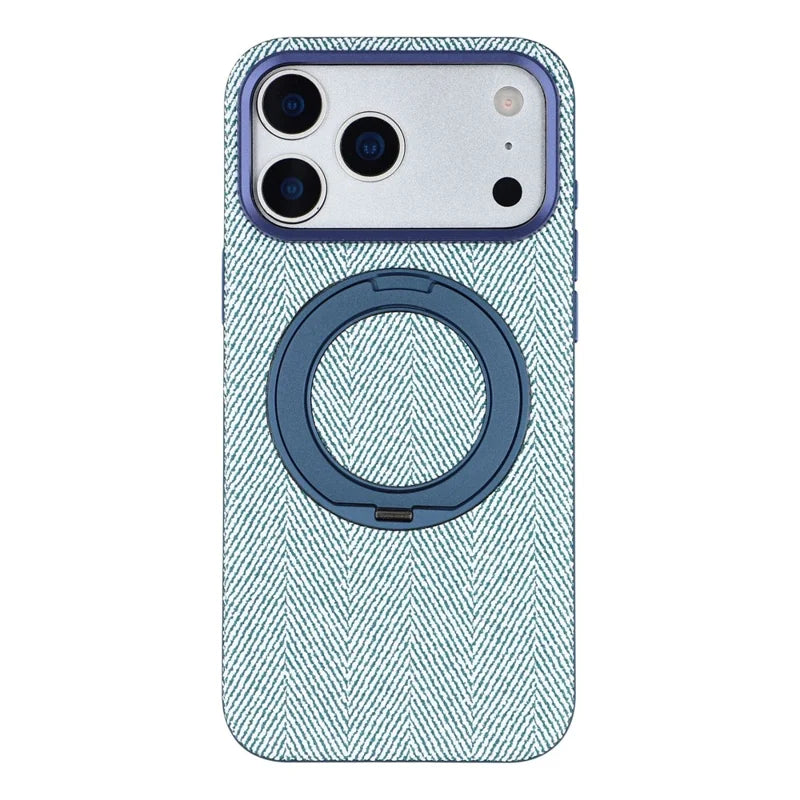 Herringbone Magnetic Ring Stand Case for iPhone
