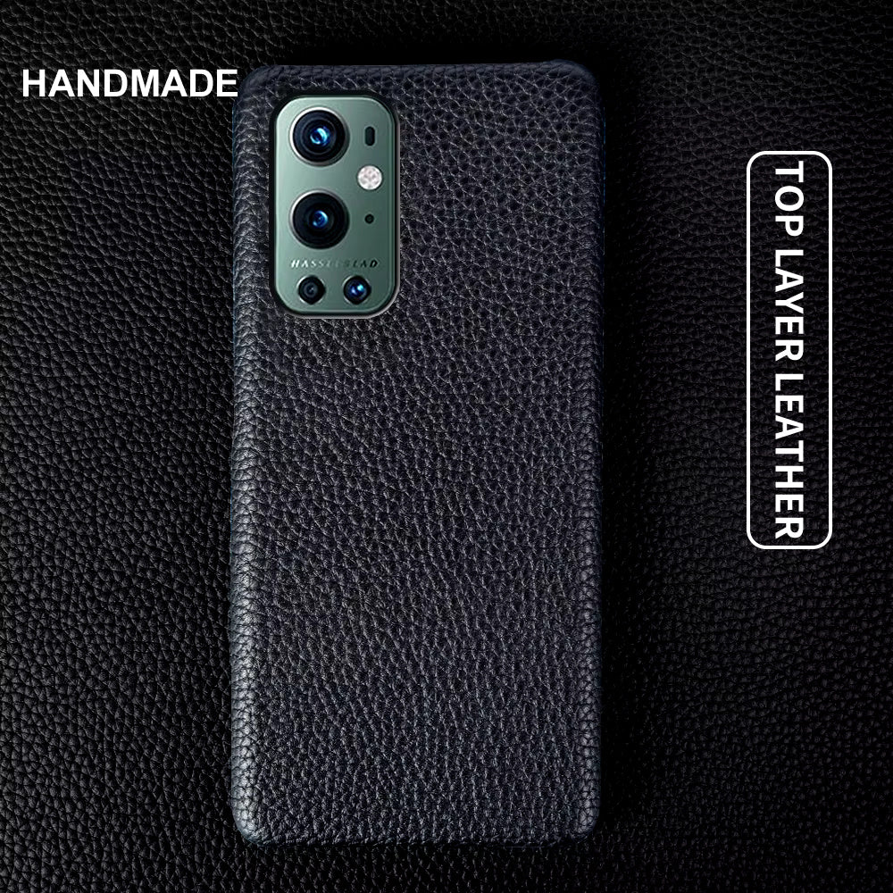 Genuine Leather Lychee Pattern Case For OnePlus