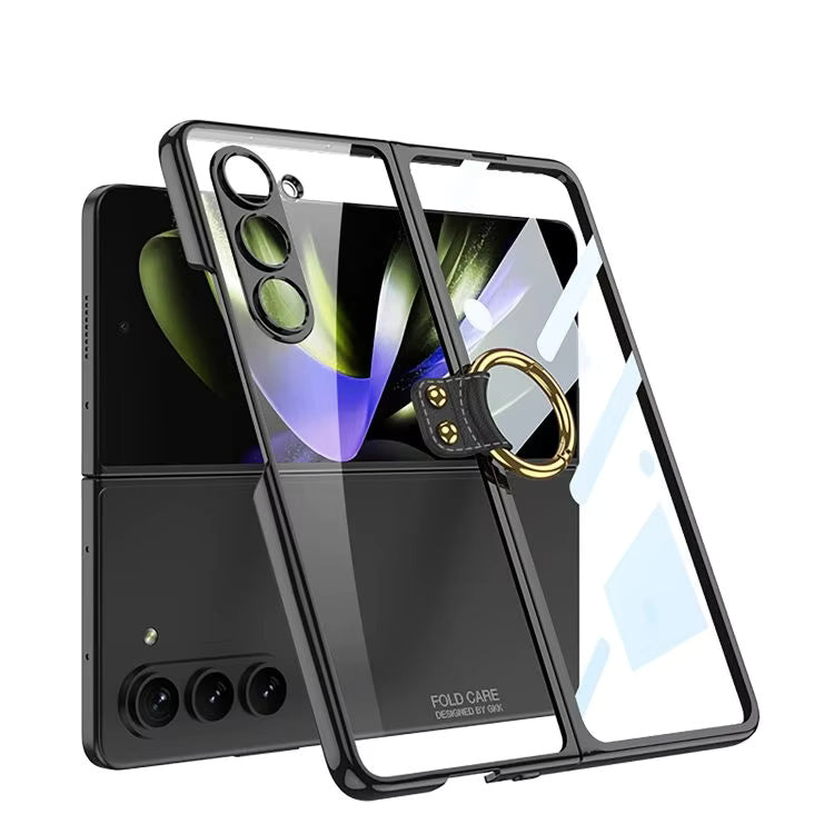 ClearGoldRing Case For Samsung Fold