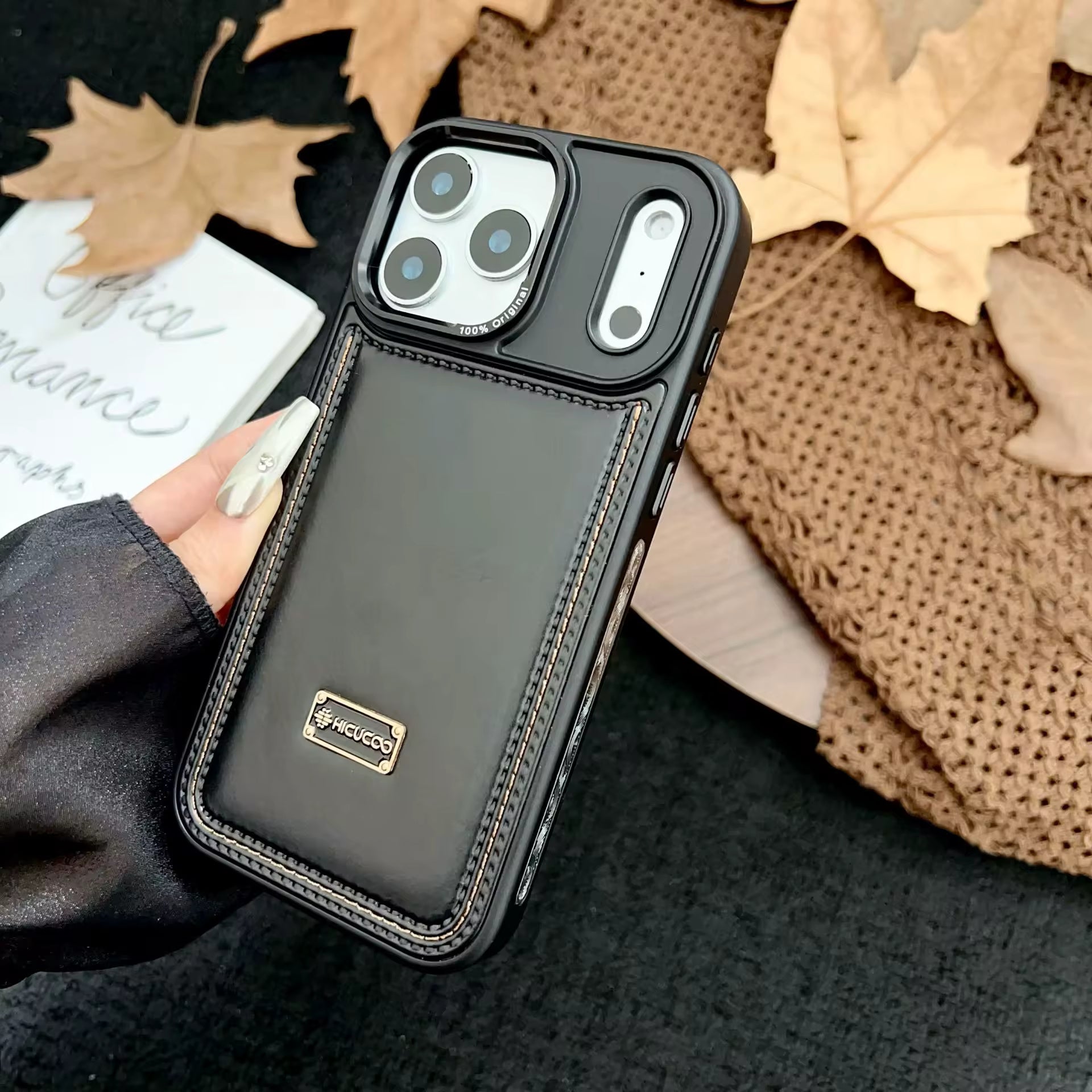 Hicucoo Leather Case For iPhone