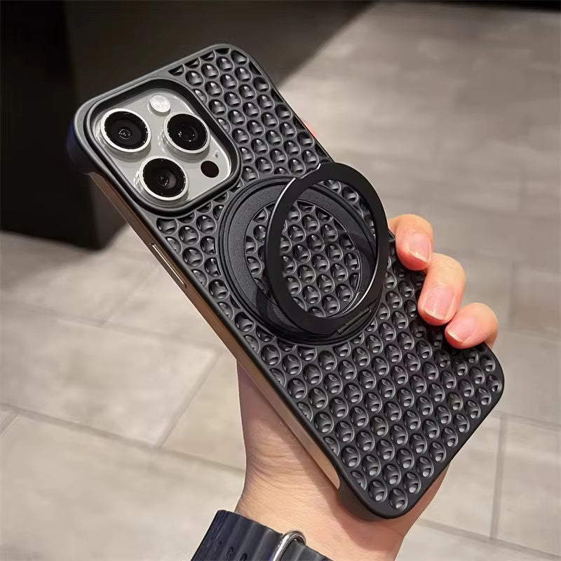 Honeycomb Heat Dissipation Frameless Phone Case For iPhone