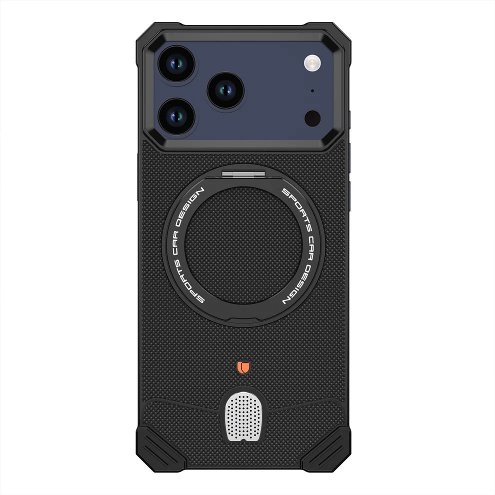 MetalLeather Texture Hypercar Design Case For iPhone