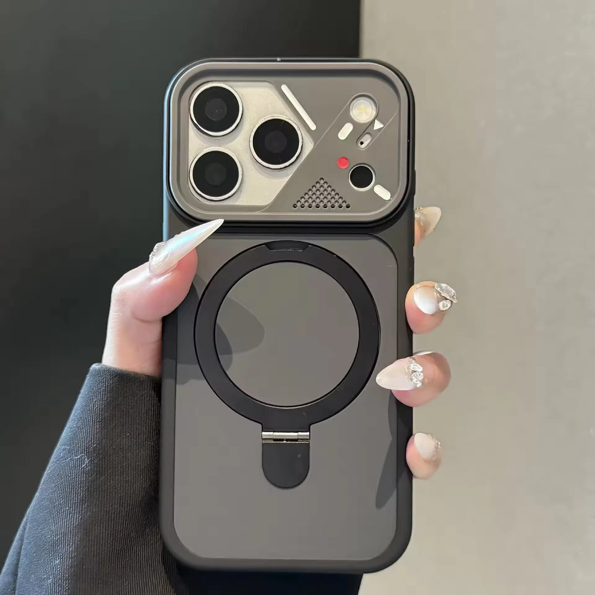 TPU Phone Case With Metal Ringstand for iPhone