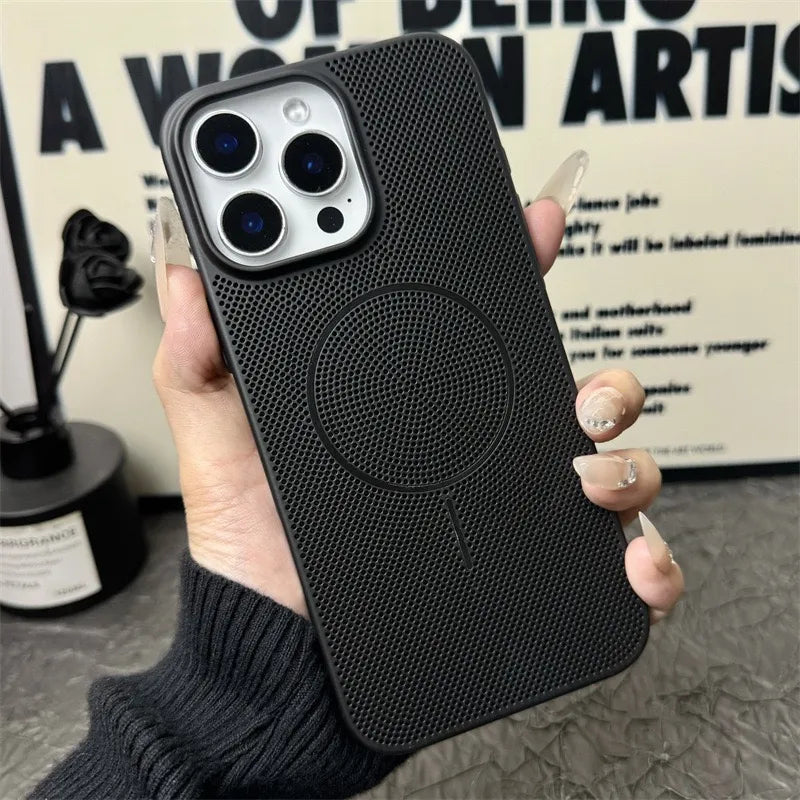Breathable Mesh Texture Case For iPhone