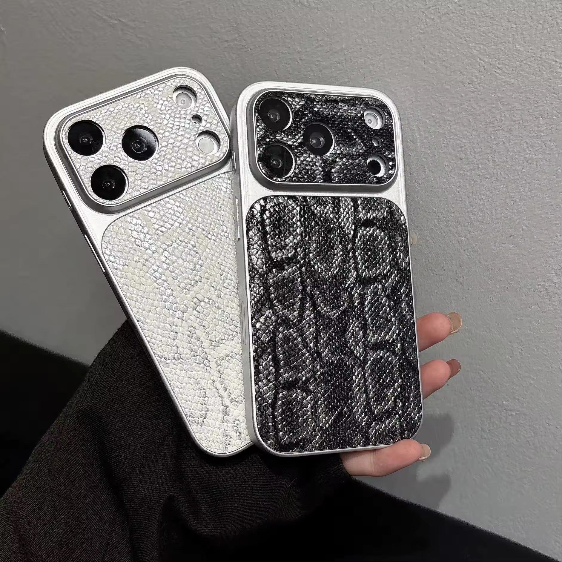 Premium Snake Texture Case For iPhone