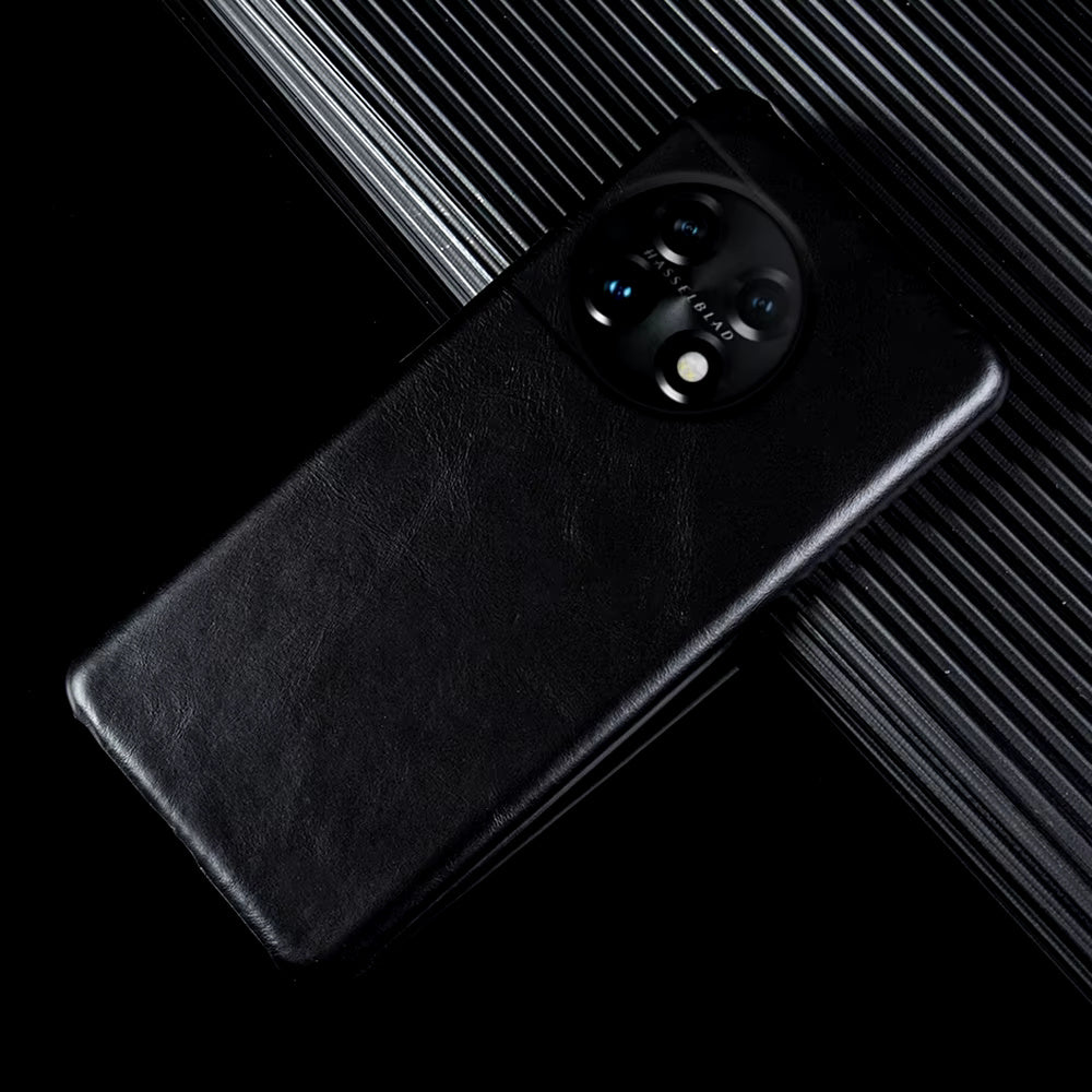 Genuine Leather Oil Wax Pattern Case For OnePlus