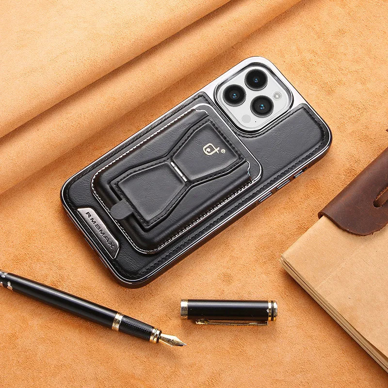 Leather Card Holder Case For iPhone