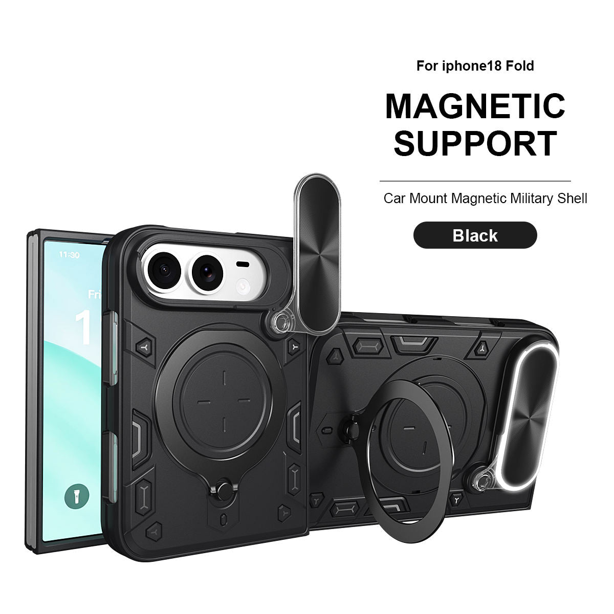 Magnetic Car Mount Phone Case for iPhone Duo