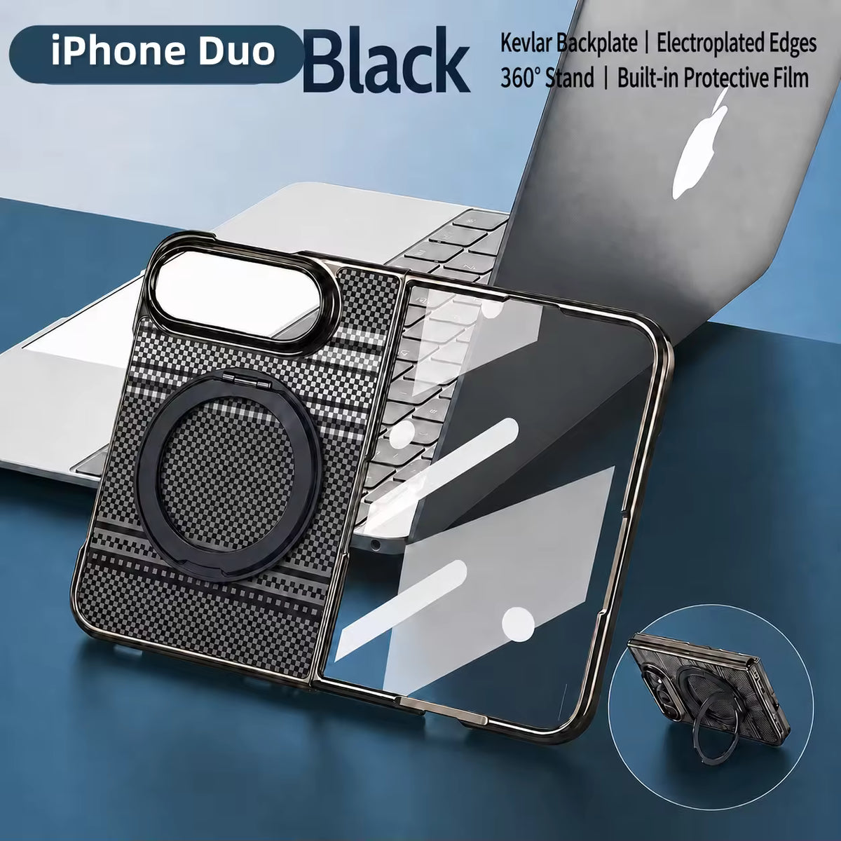 Color Magnetic KickStand Case for iPhone Duo