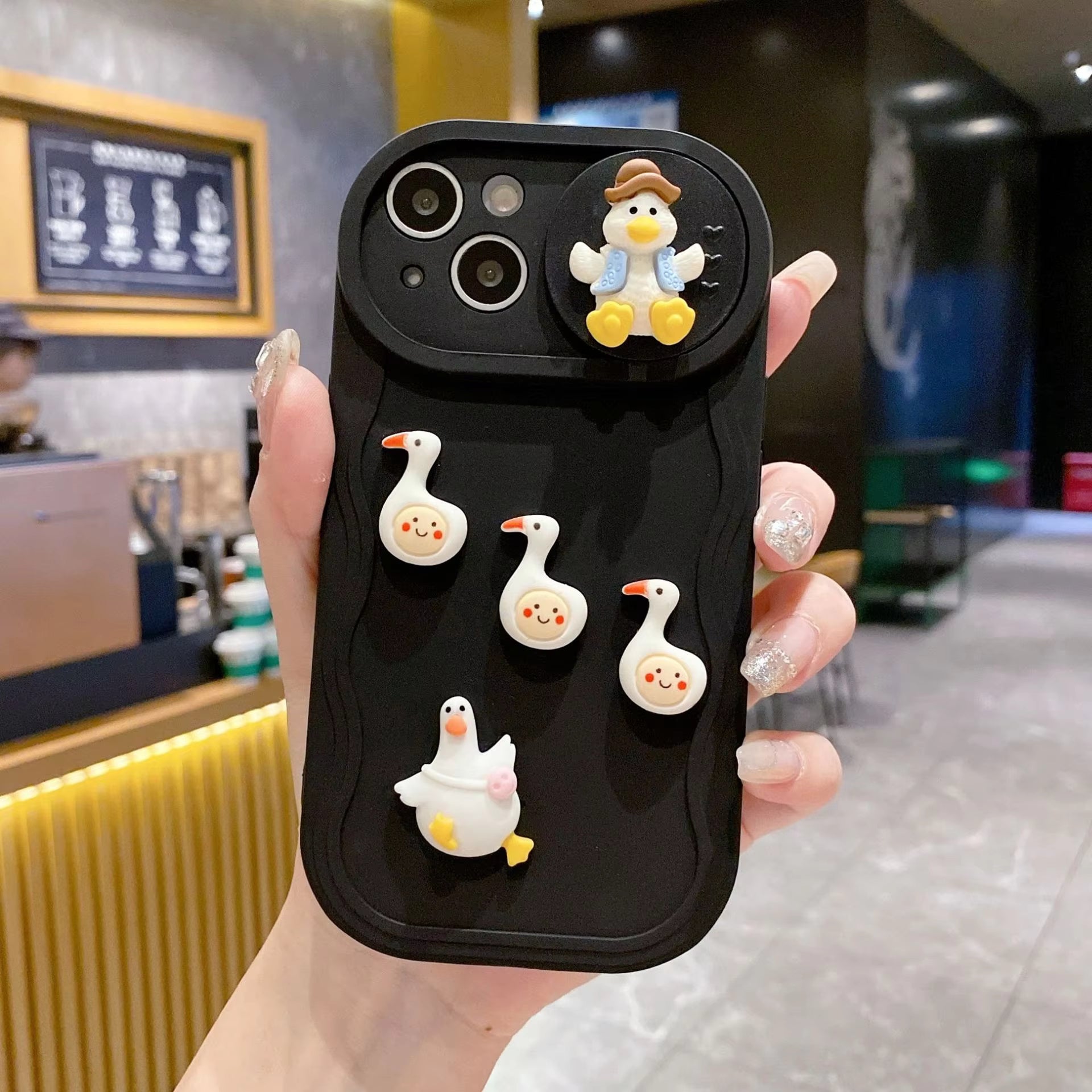 Cute 3D Duck Silicon Case For iPhone