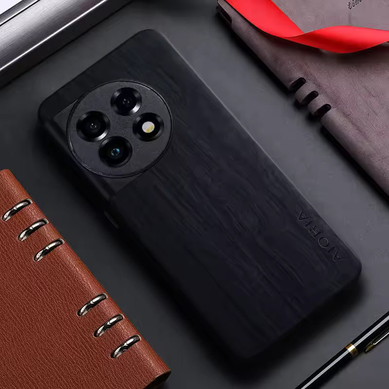 Wood Pattern PU Case For OnePlus